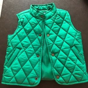 Janie and Jack green vest- toddler